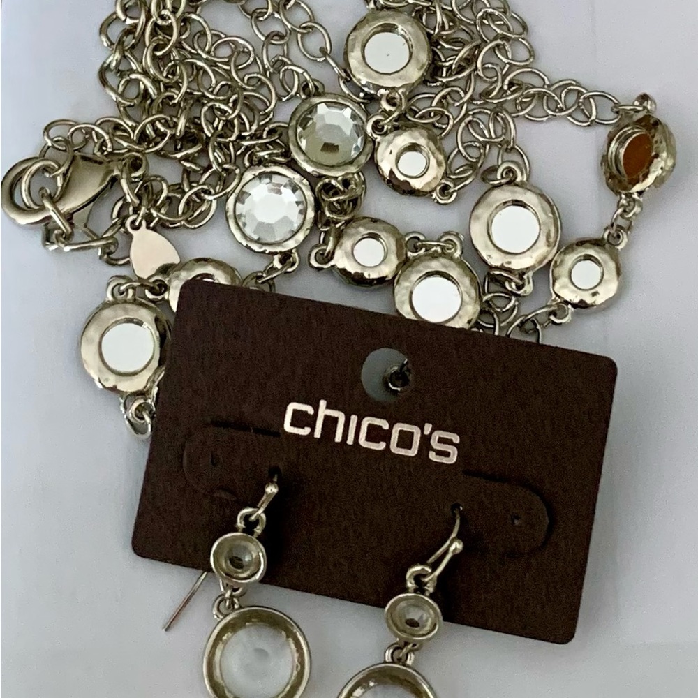 Chico’s necklace and earring set
